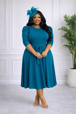 Noonsday Teal Dress