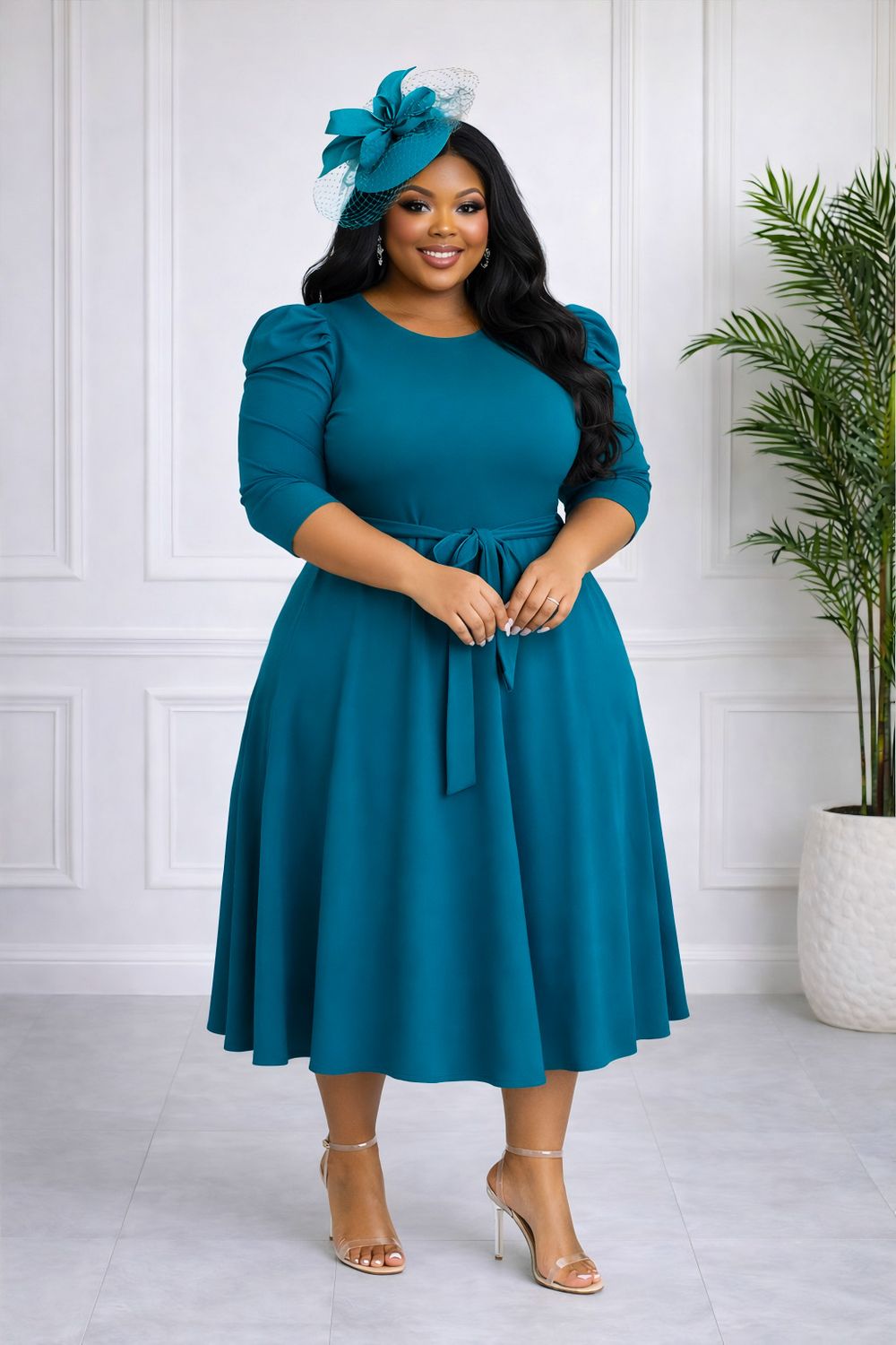 Noonsday Teal Dress