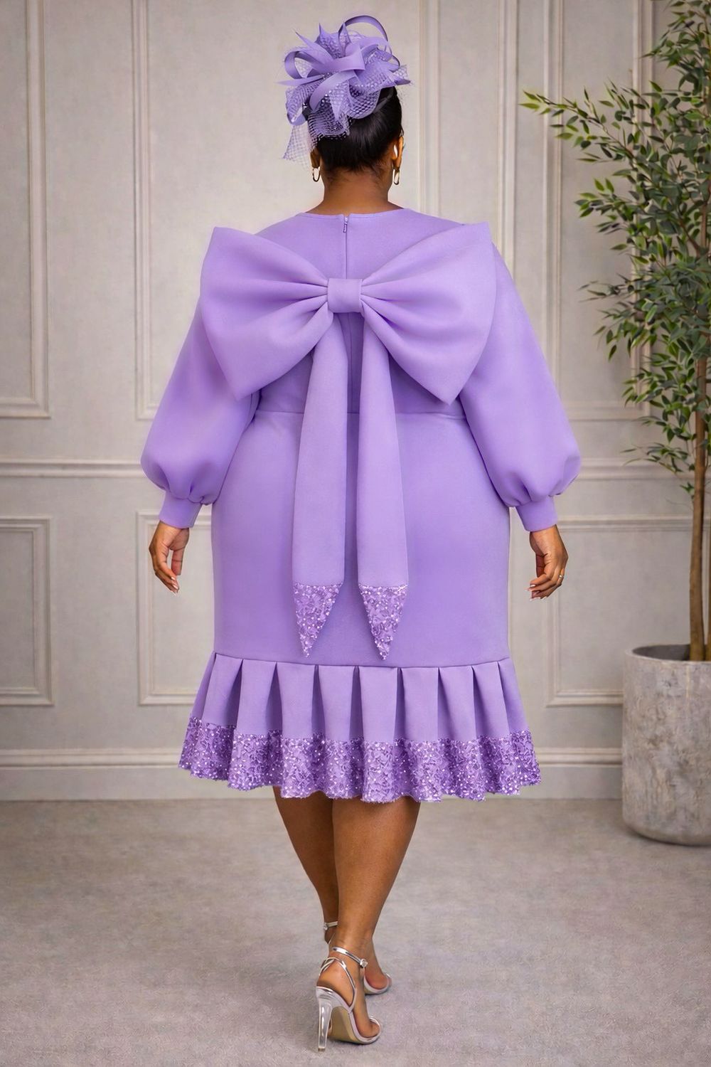 The Present Lilac Sequin Dress