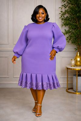 The Present Lilac Sequin Dress The Present Lilac Sequin Dress