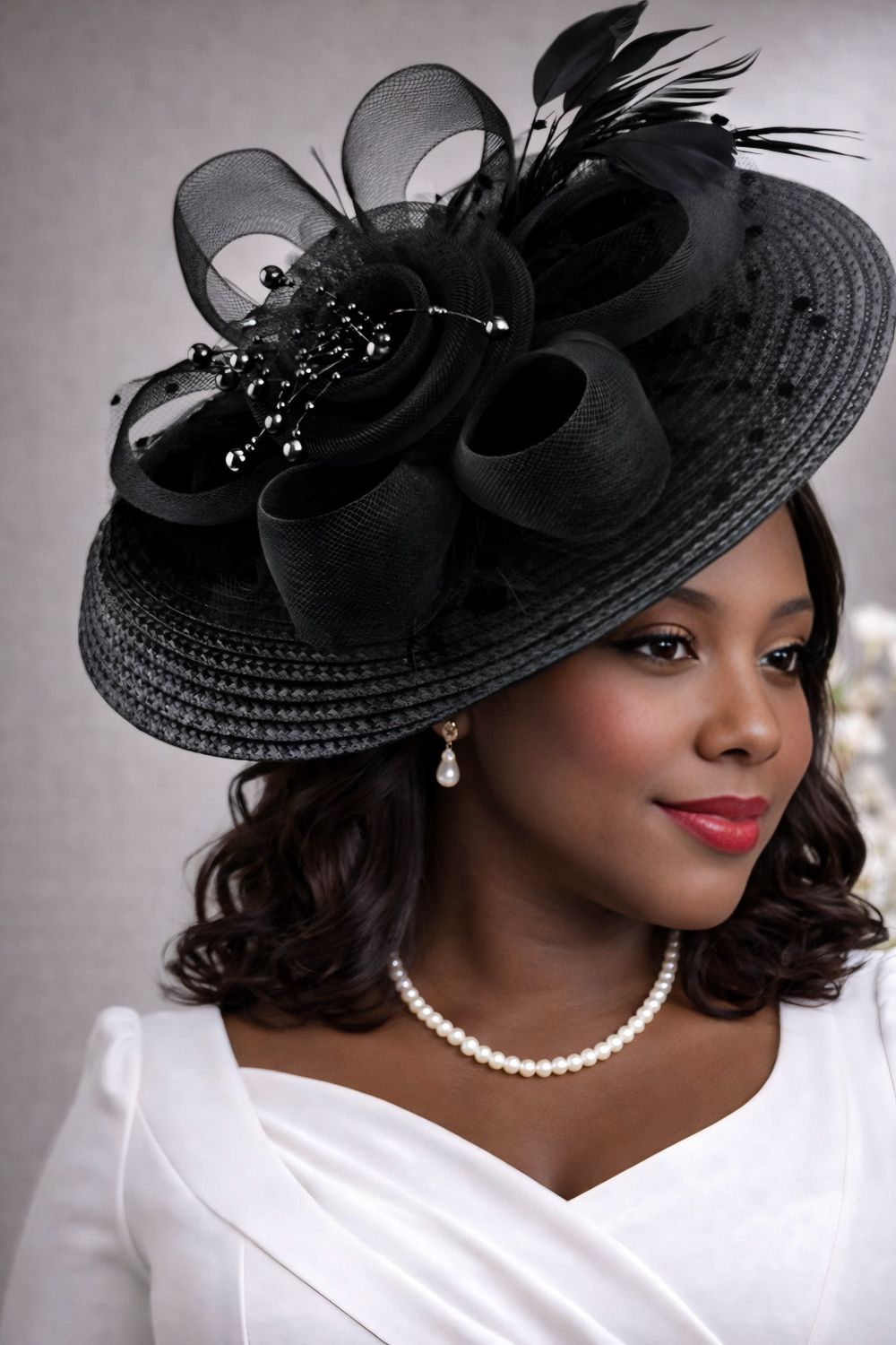 Black Raven Fascinator