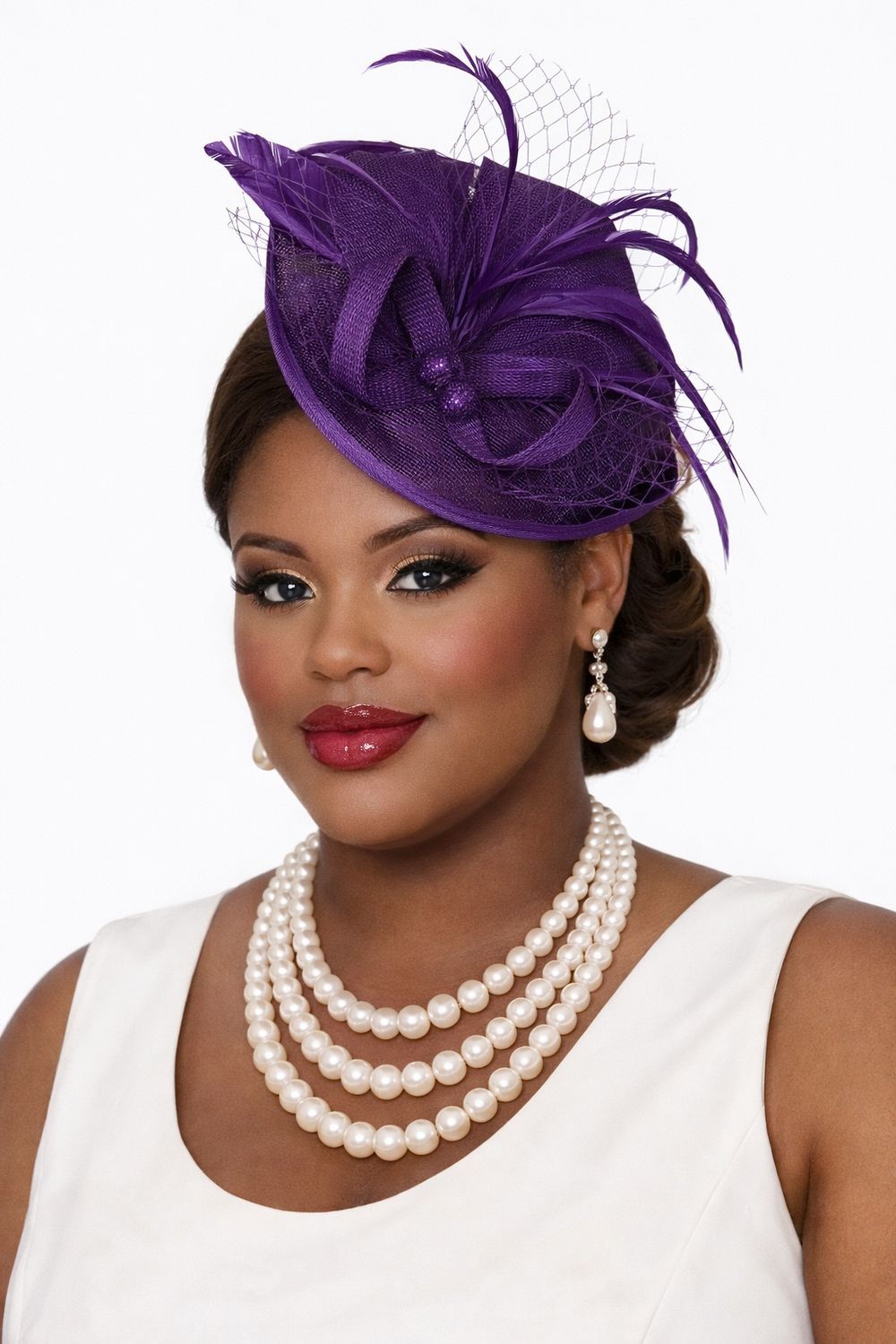 Plum Doll Fascinator