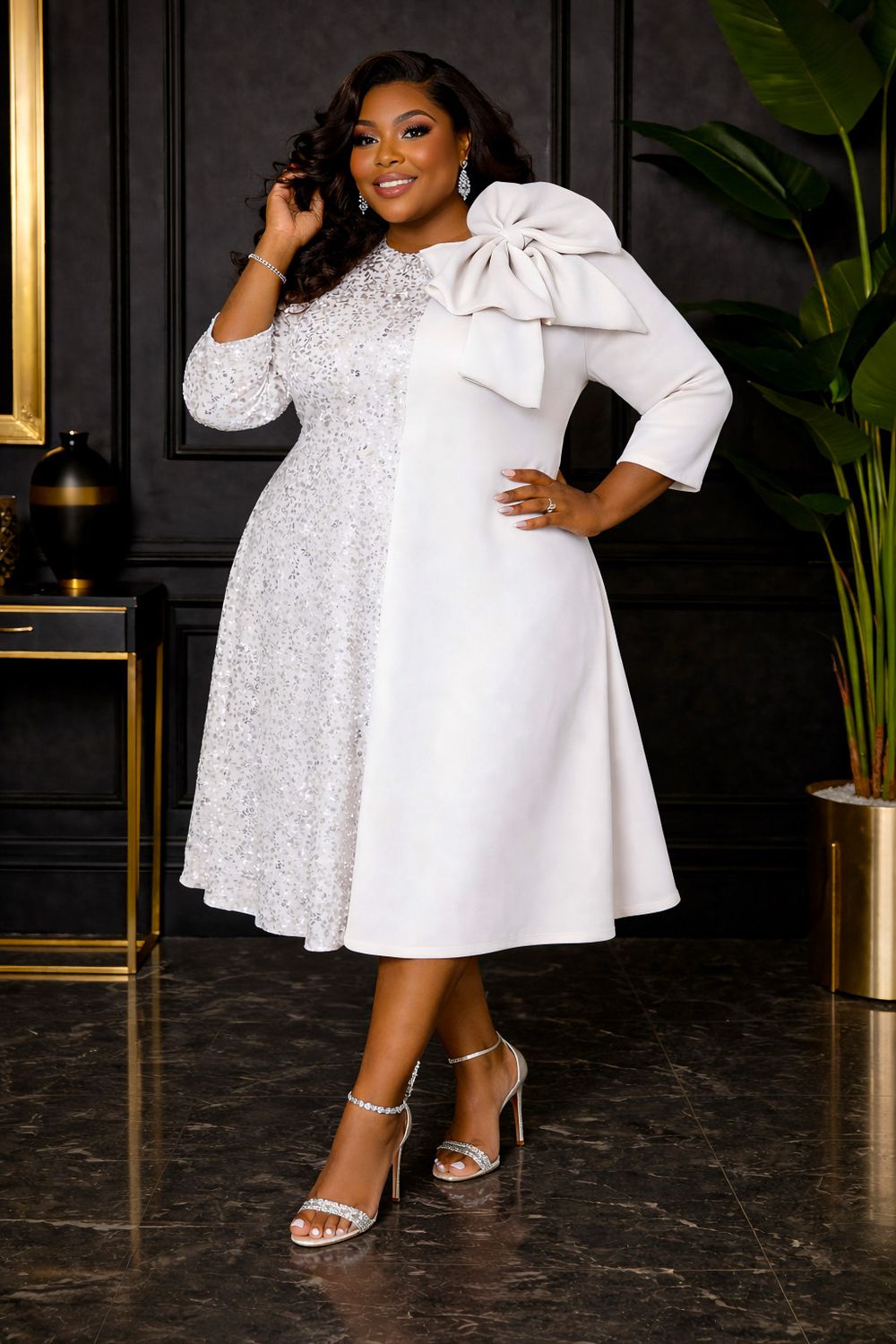 Pearly Starlight Sequin Dress