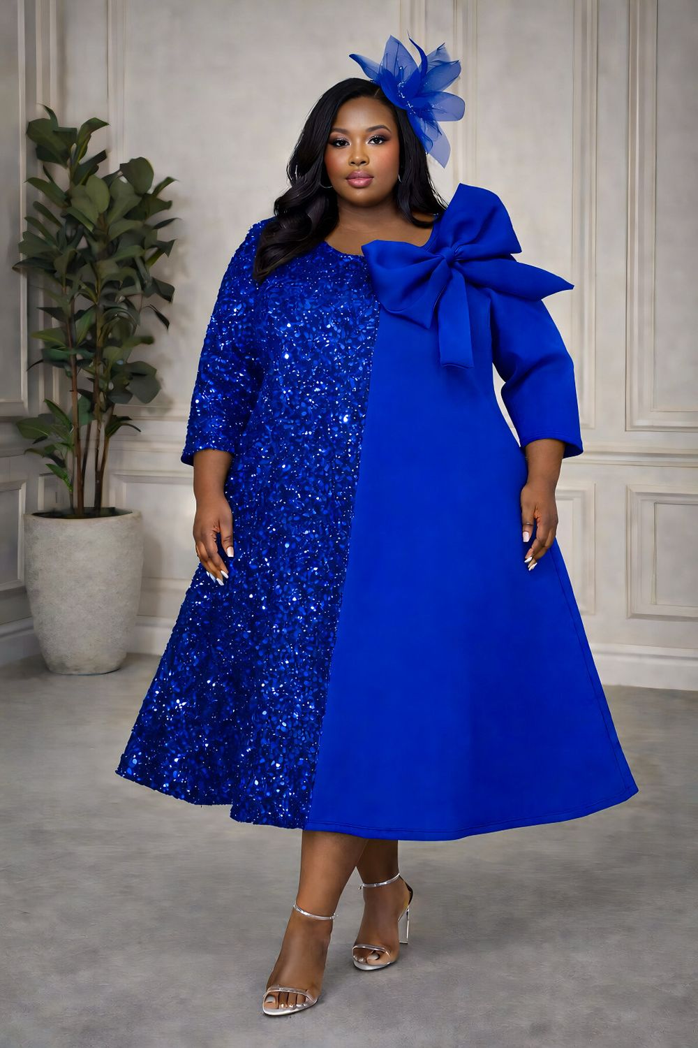 Royal Starlight Sequin Dress