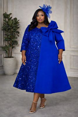 Royal Starlight Sequin Dress