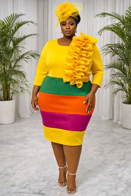 Life-Savior Ruffle Dress