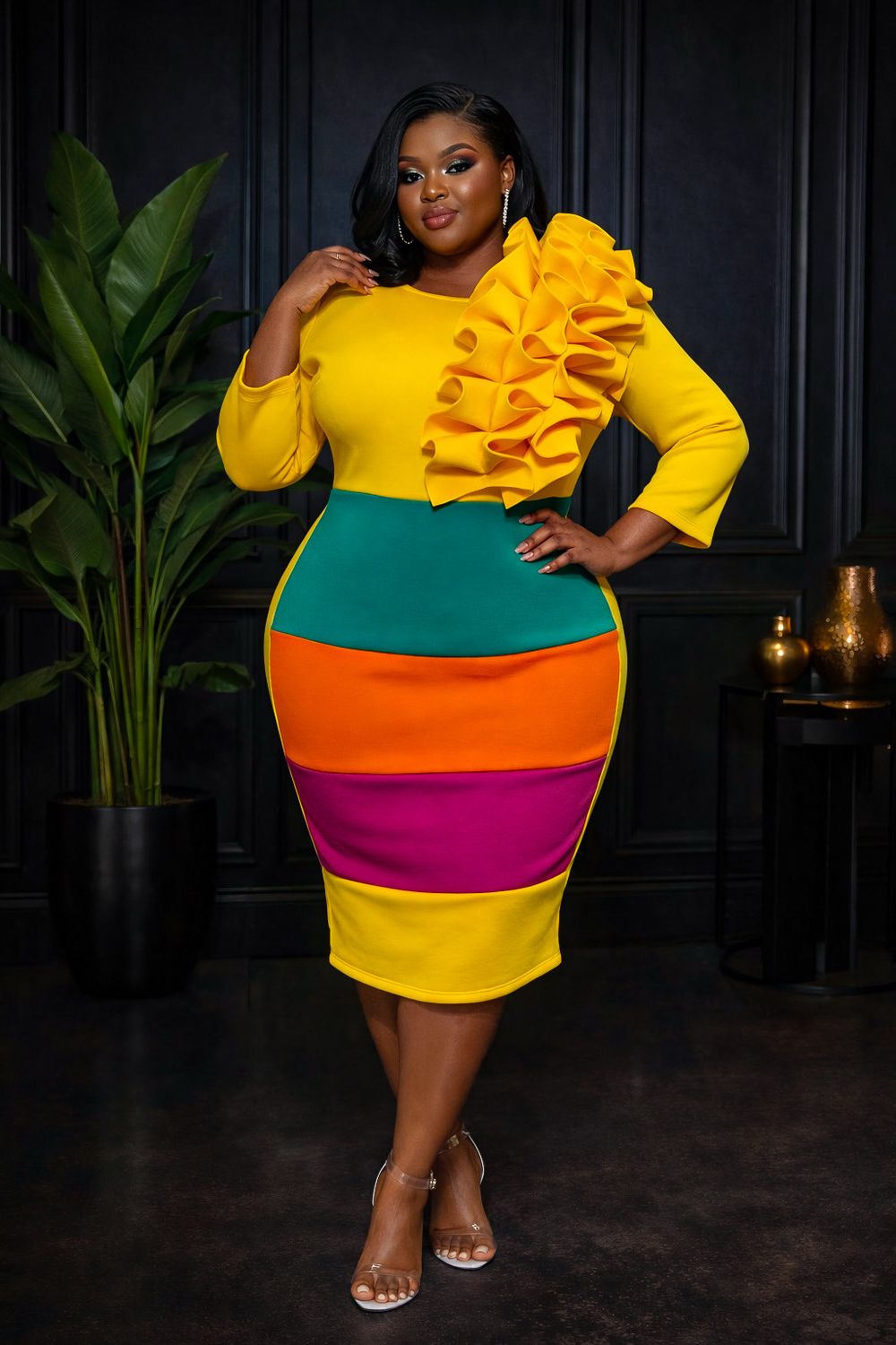 Life-Savior Ruffle Dress