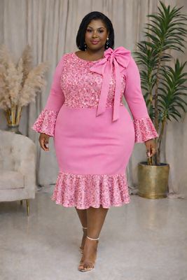 Pink Divinelette Sequin Dress