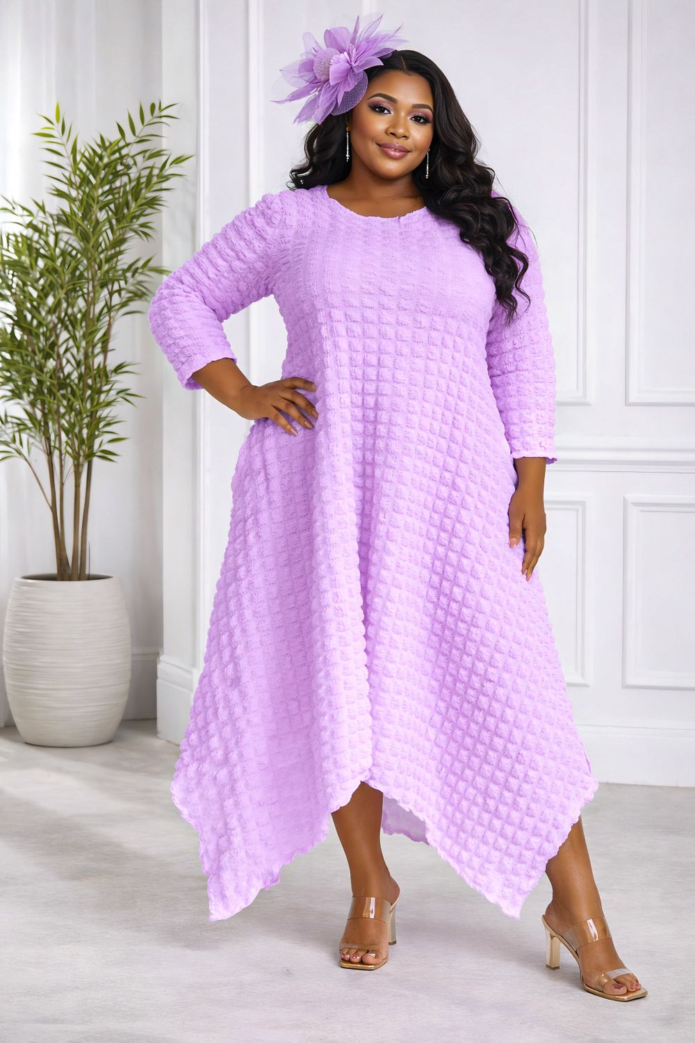 Lavender Popcorn Dress