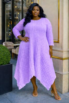 Lavender Popcorn Dress