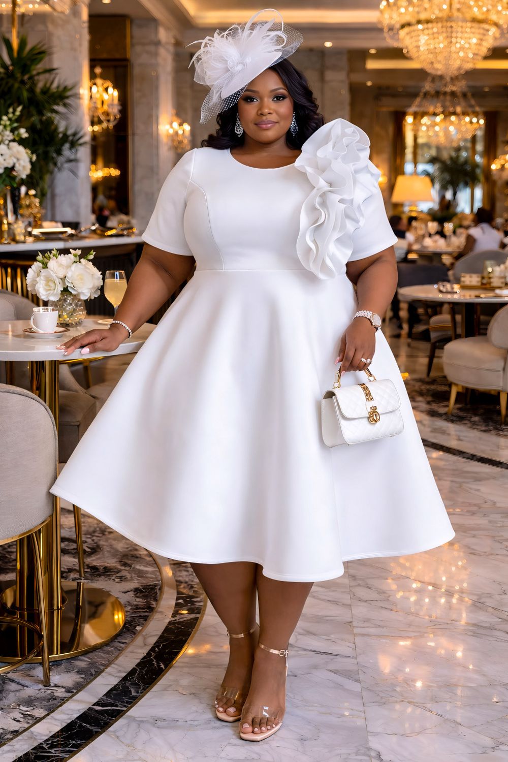 Pure Lady London Ruffle Dress