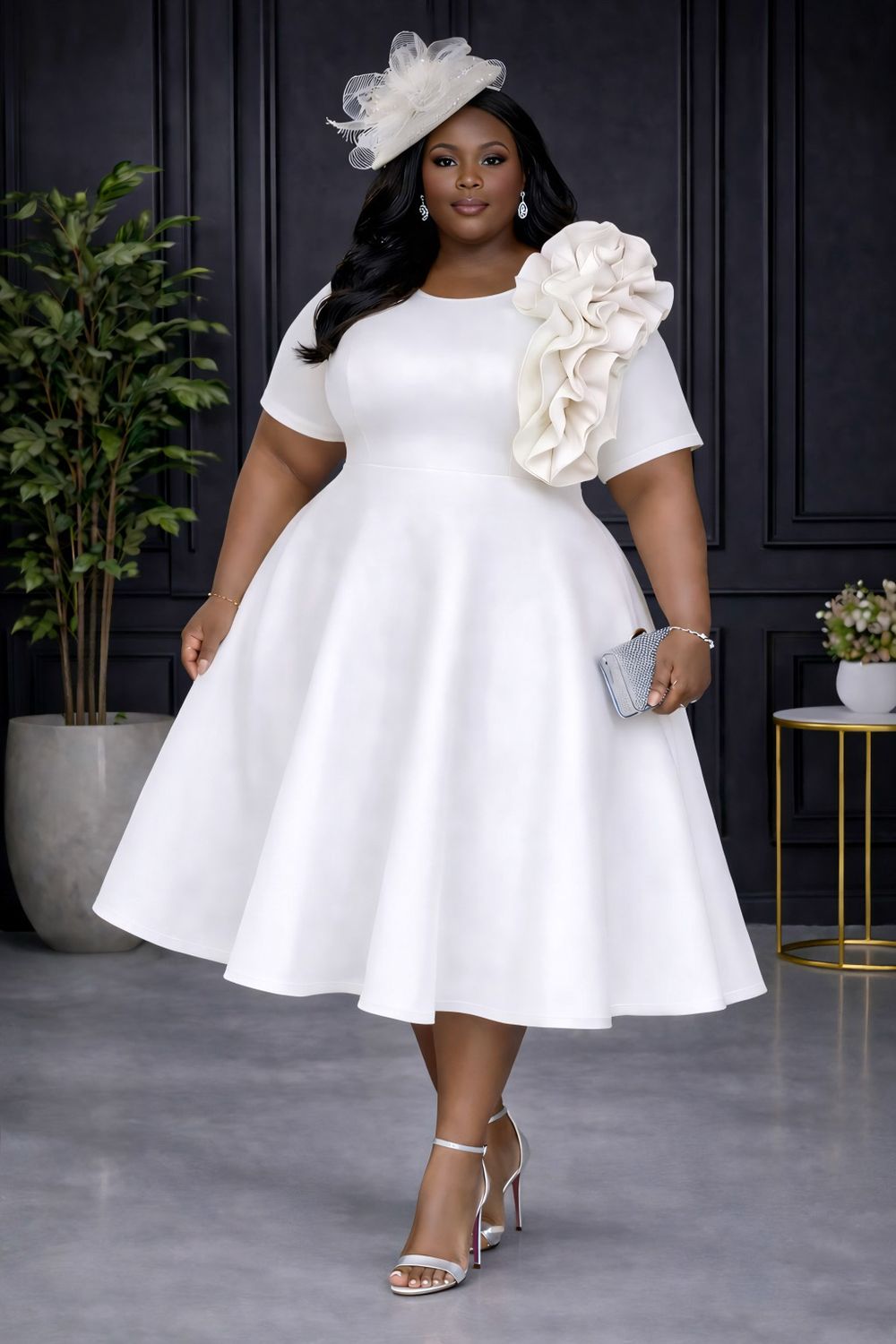 Pure Lady London Ruffle Dress