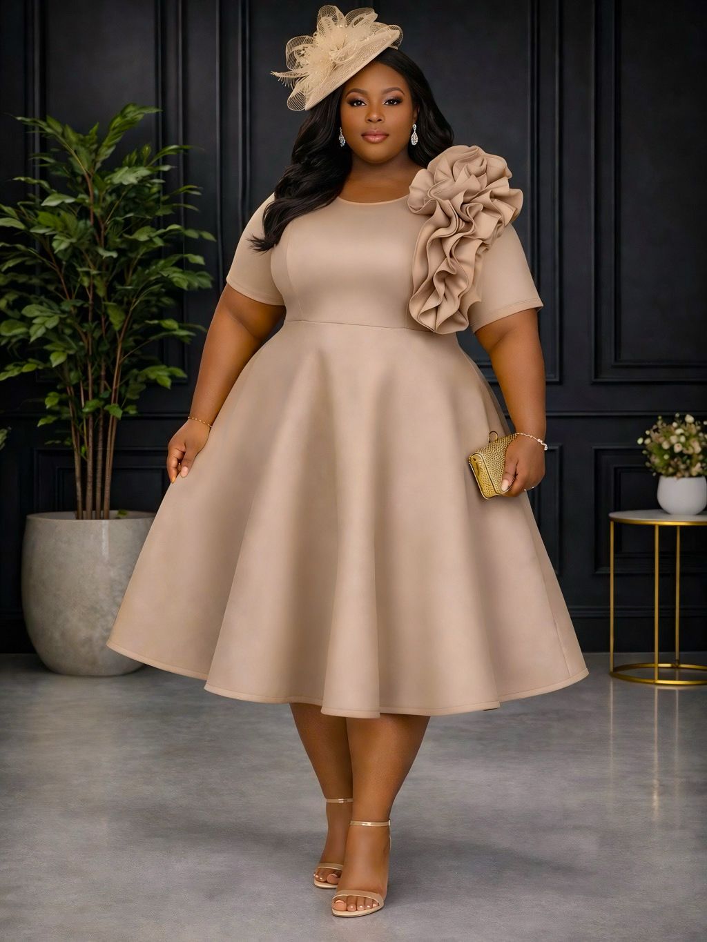 Lady London Ruffle Dress