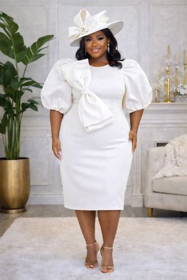 Chasity White Bownette Dress Chasity White Bownette Dress