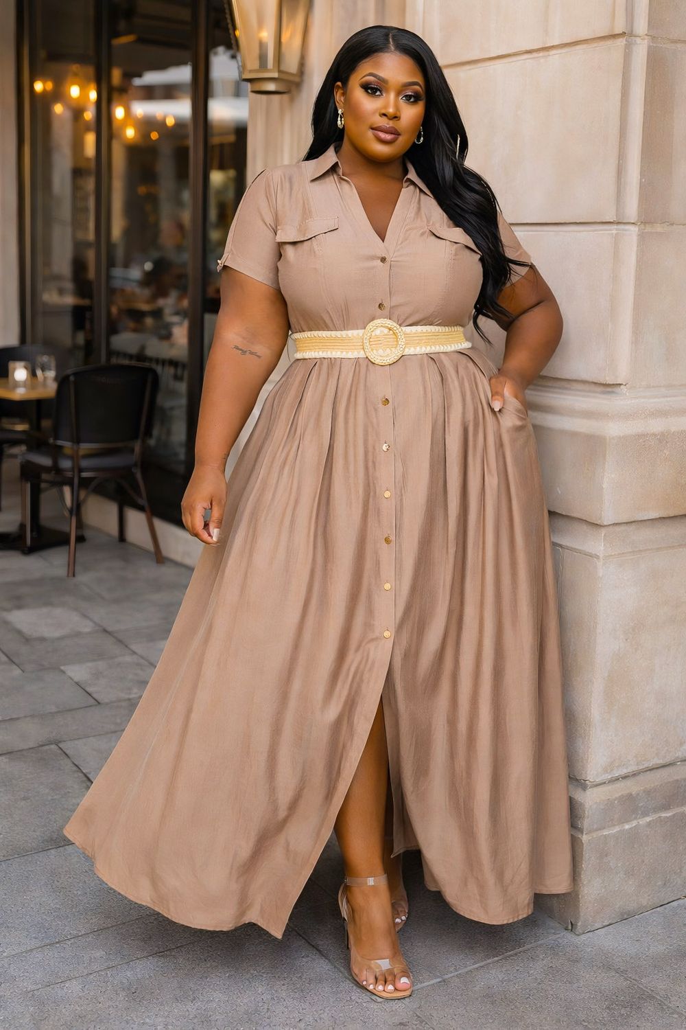 Classic Anna Belted Dress