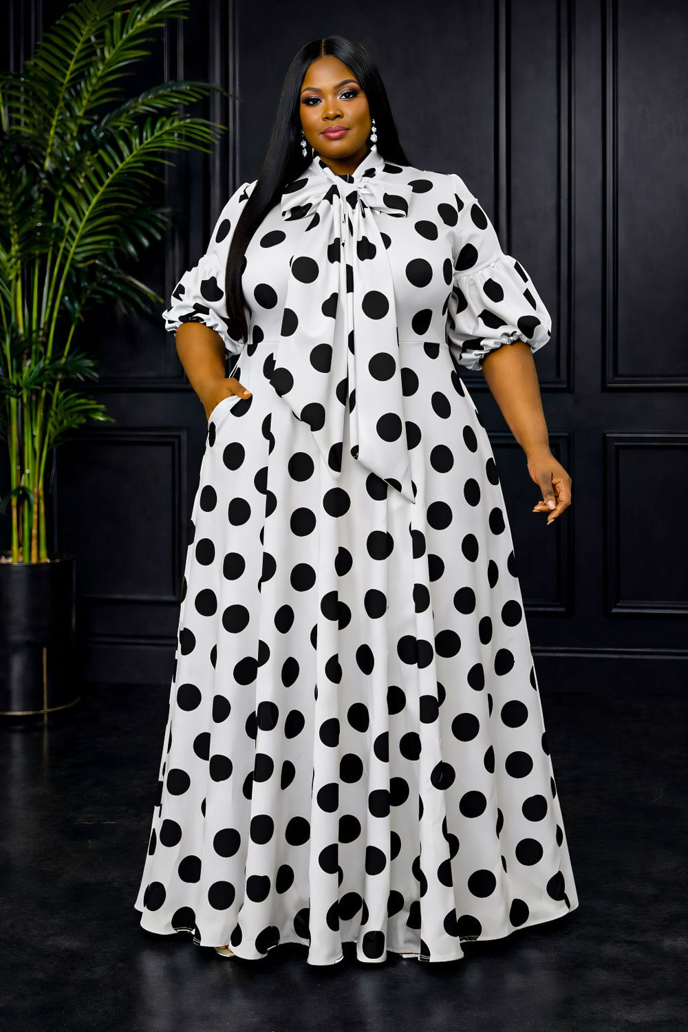 White Polk Dot Magic Overflow