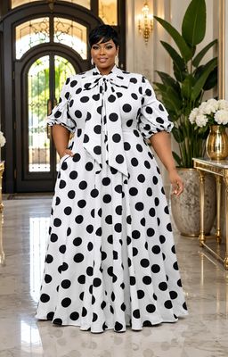 White Polk Dot Magic Overflow