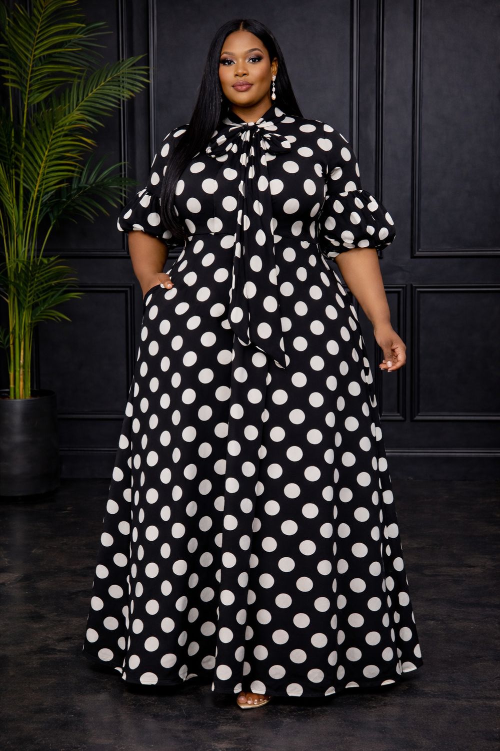 Black Polk Dot Magic Overflow