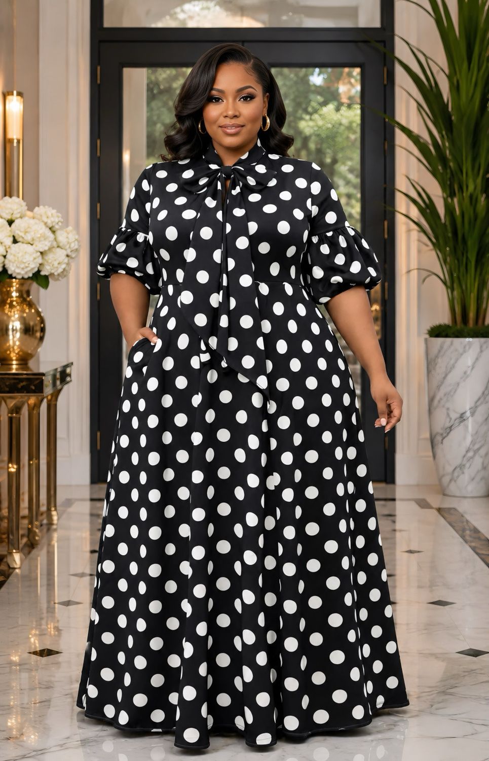 Black Polk Dot Magic Overflow