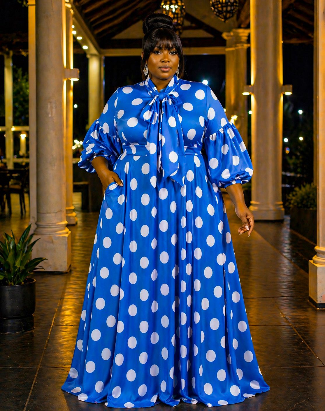 Blue Polk Dot Magic Overflow