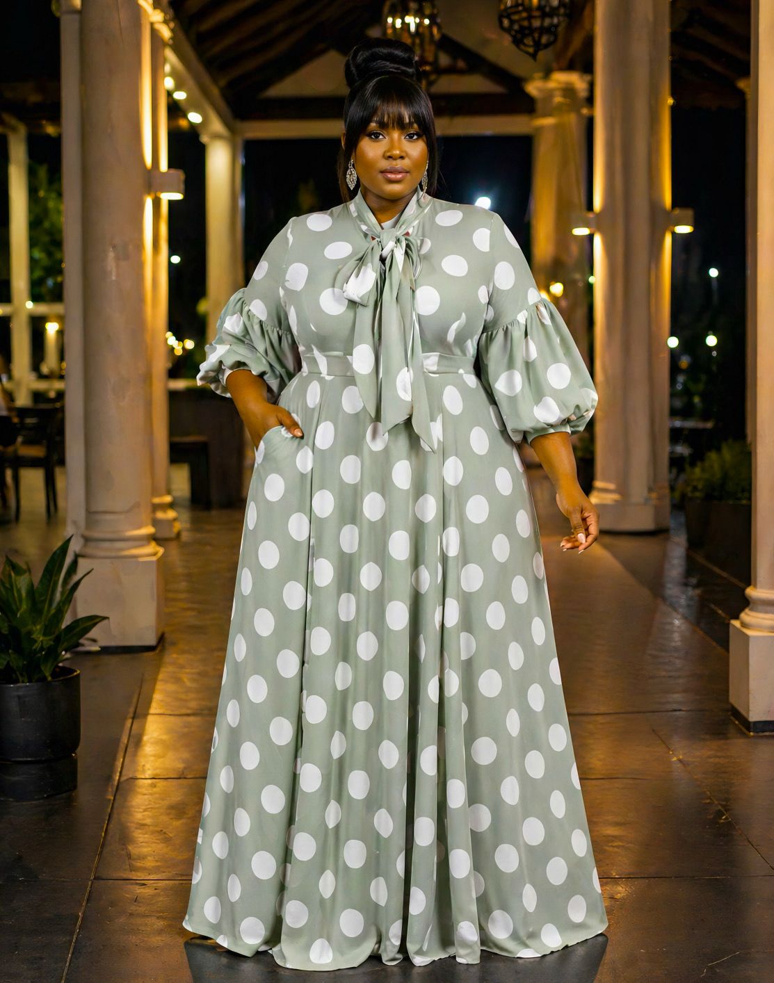 Mint Polk Dot Magic Overflow