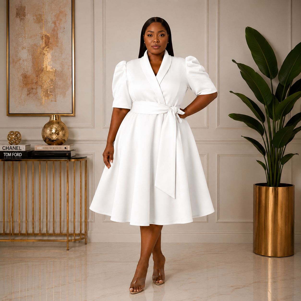 Fantasy White Swing Dress