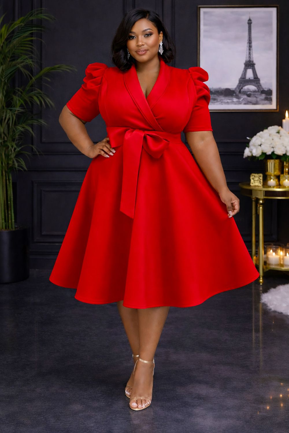 Fantasy Red Swing Dress