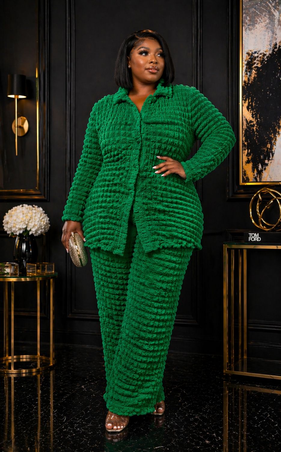 Green Poppy Girl Set