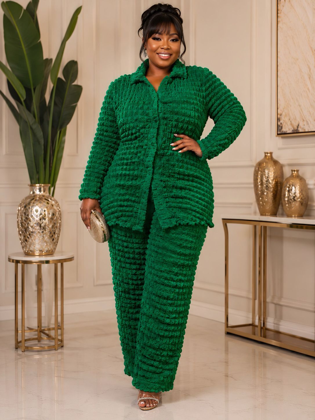 Green Poppy Girl Set