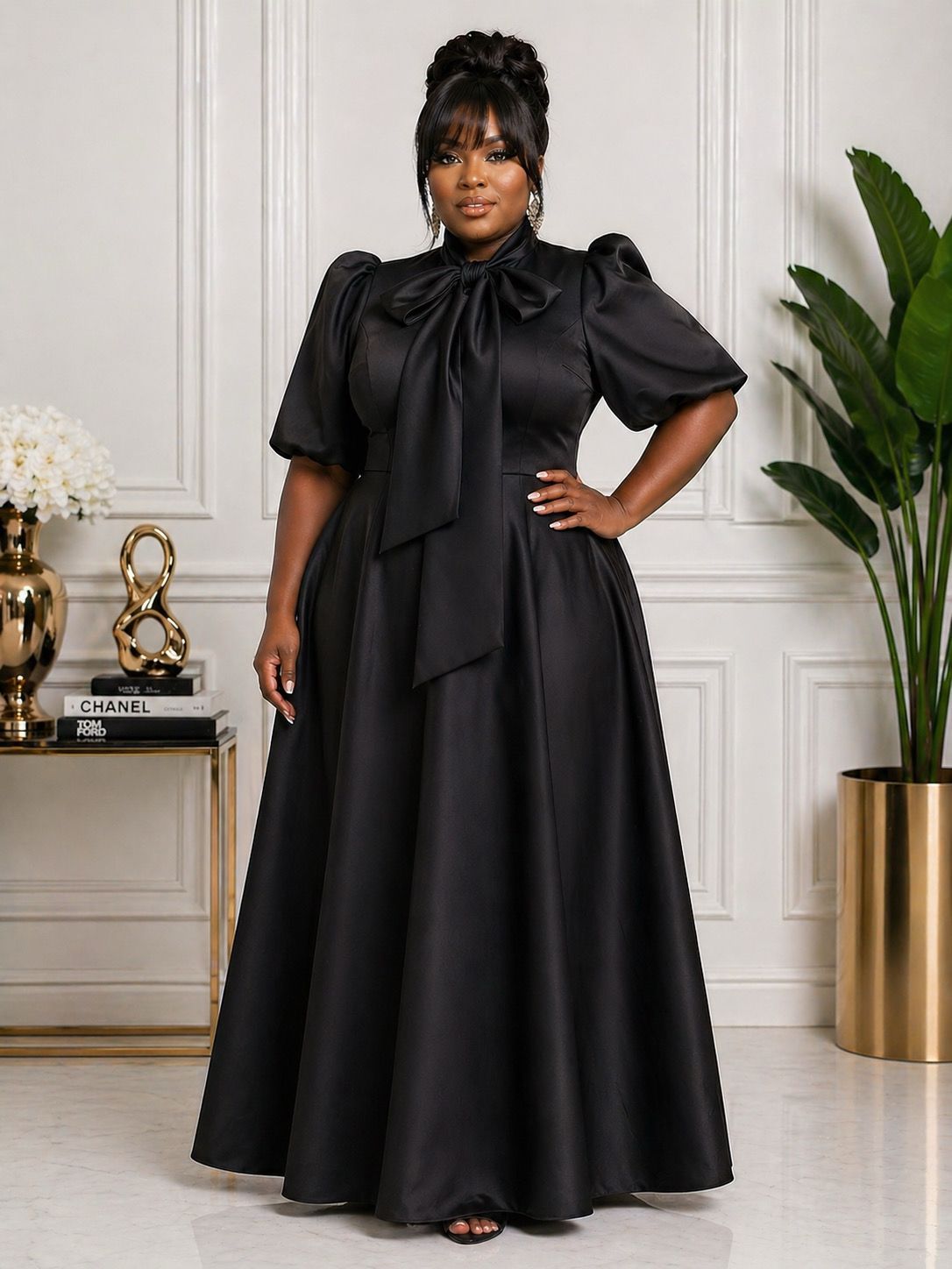Black Exaggerated Overflow
