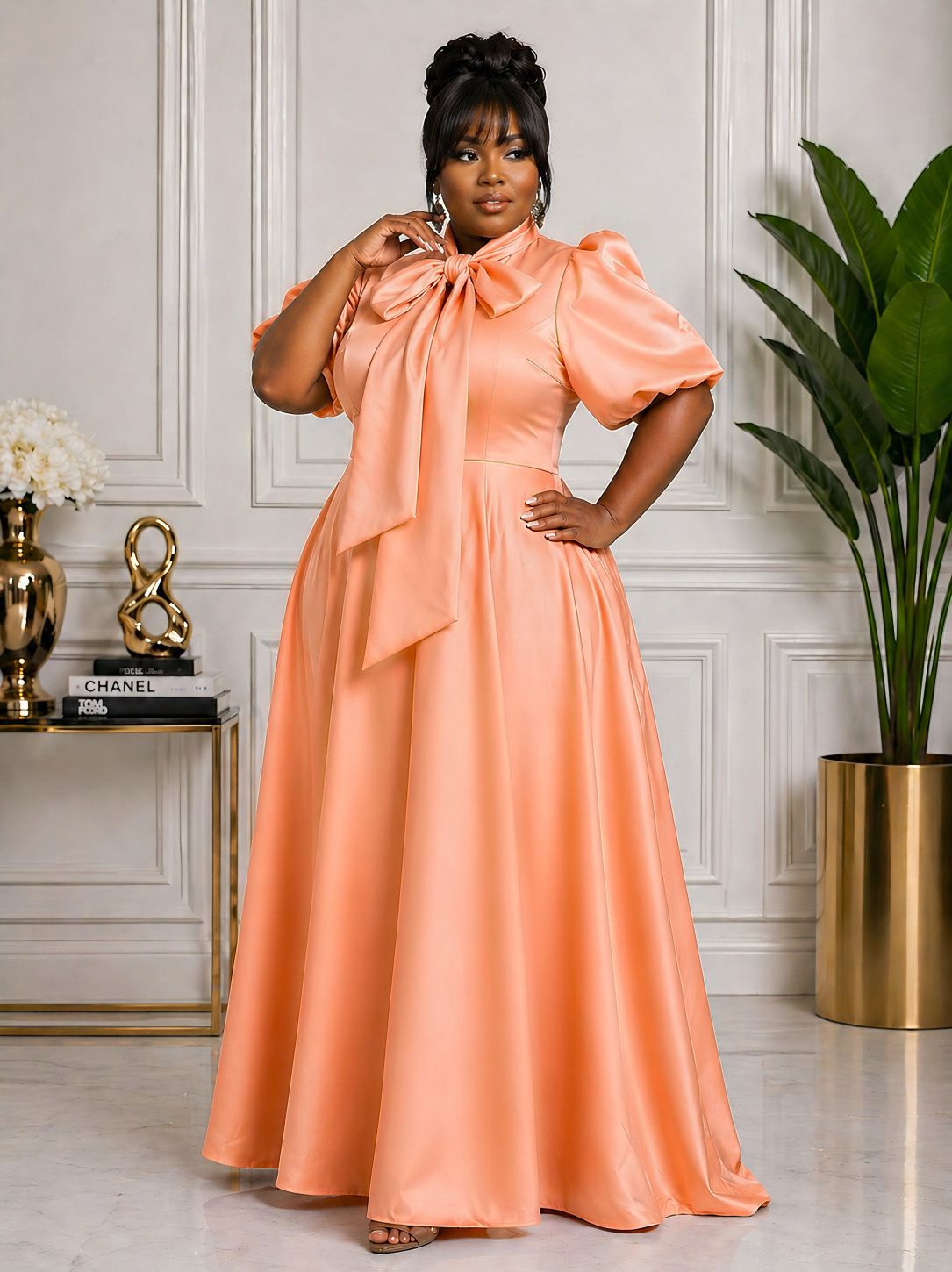 Peach Exaggerated Overflow