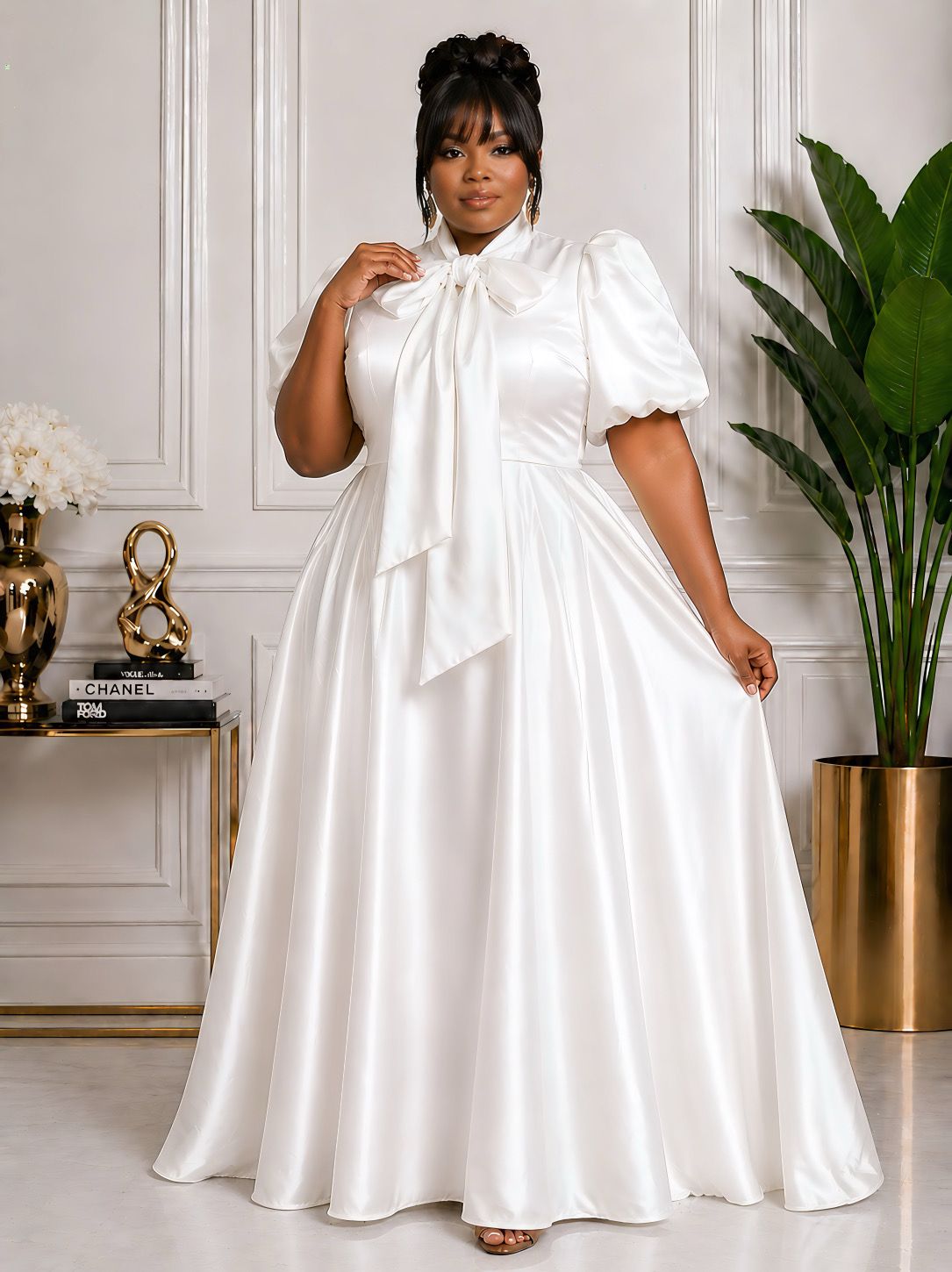 White Exaggerated Overflow
