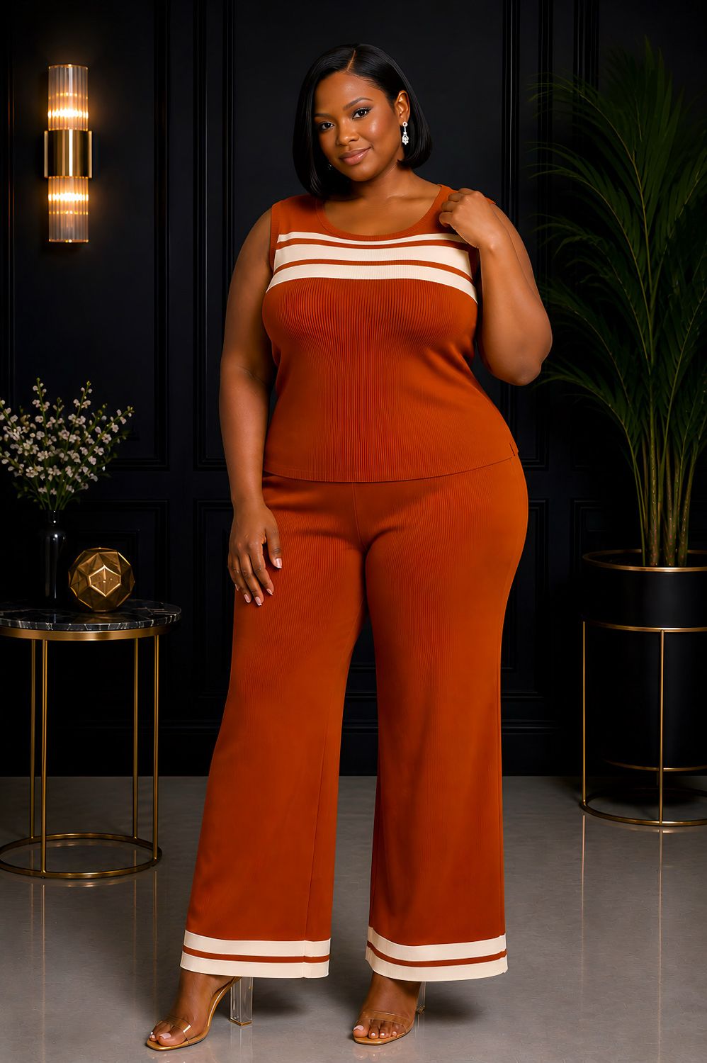 Soft Rust Power Knit Set