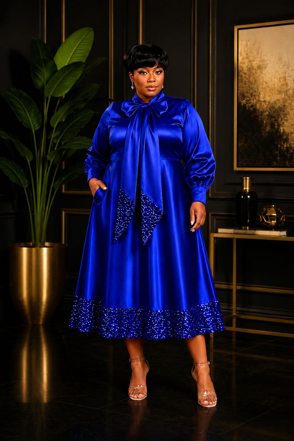 Royal Empress Sequin Dress