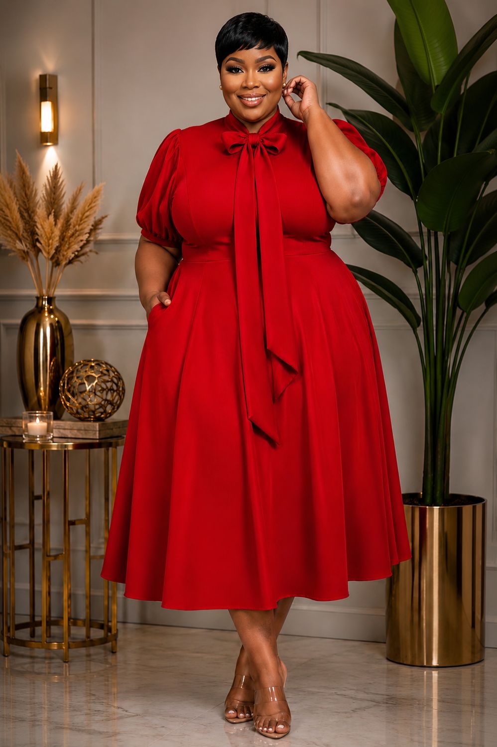 Red Orchid Dress