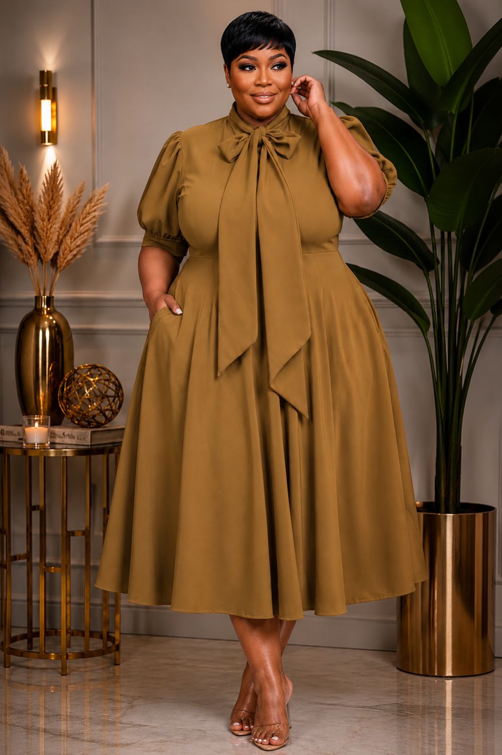 Camel Orchid Dress