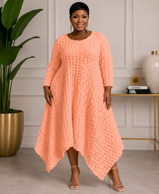 Peachy Popcorn Dress