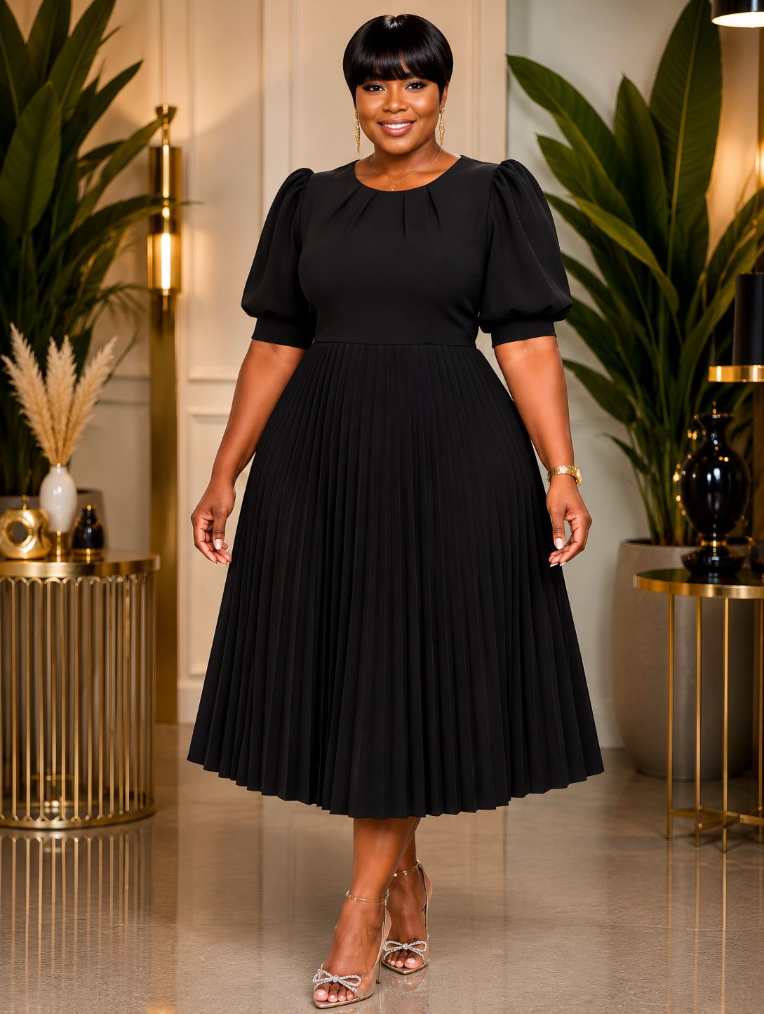 Classic Lydia Pleated Dress