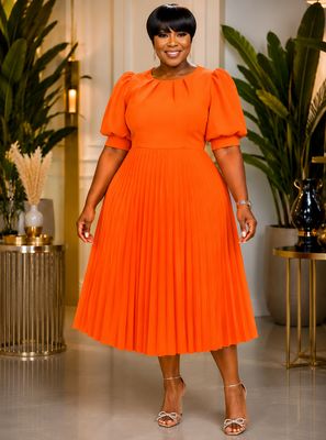 Radiant Lydia Pleated Dress