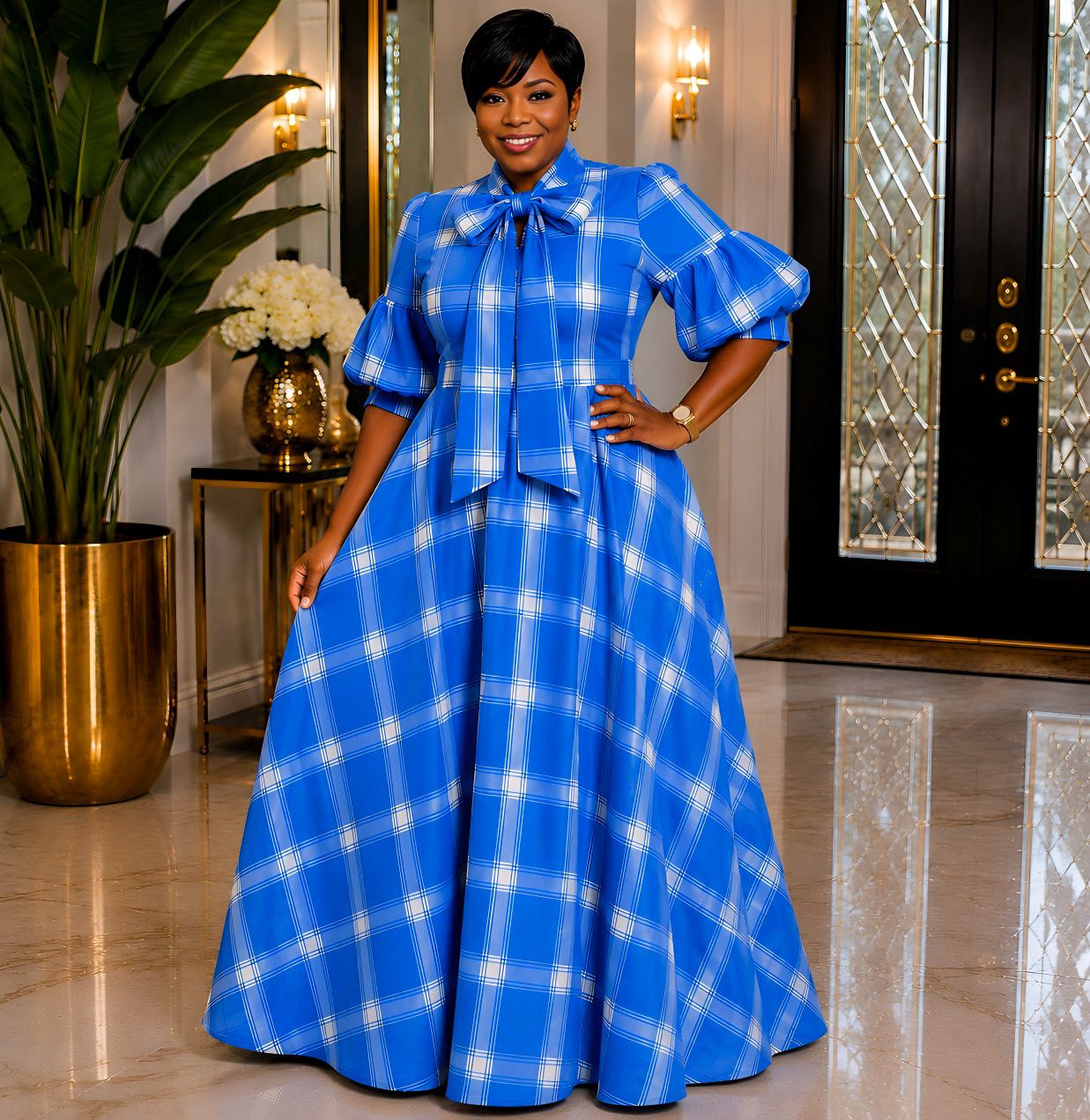 Skye Mesmerize Plaid Overflow