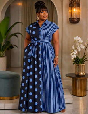 Bella Blu Dot Dress