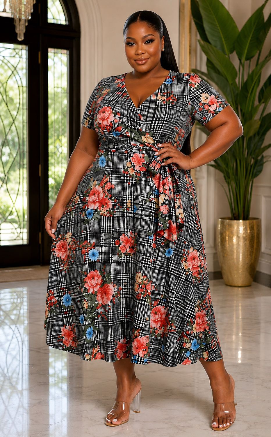 Flourish Plaid Dress