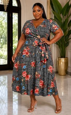 Flourish Plaid Dress