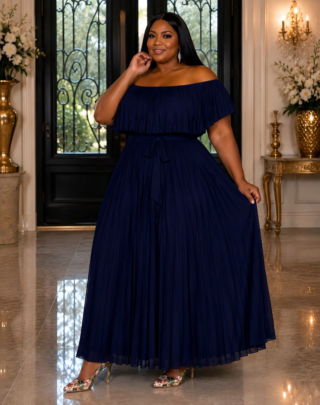 Nevada Pleated Summer Dress