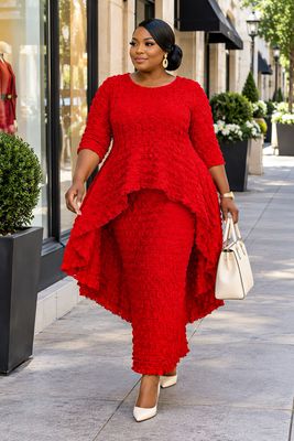 Apple Popcorn Skirt Set