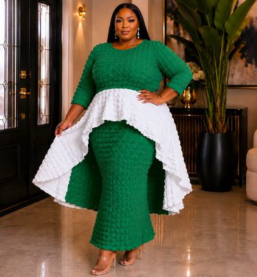 Kelly Duo Popcorn Skirt Set