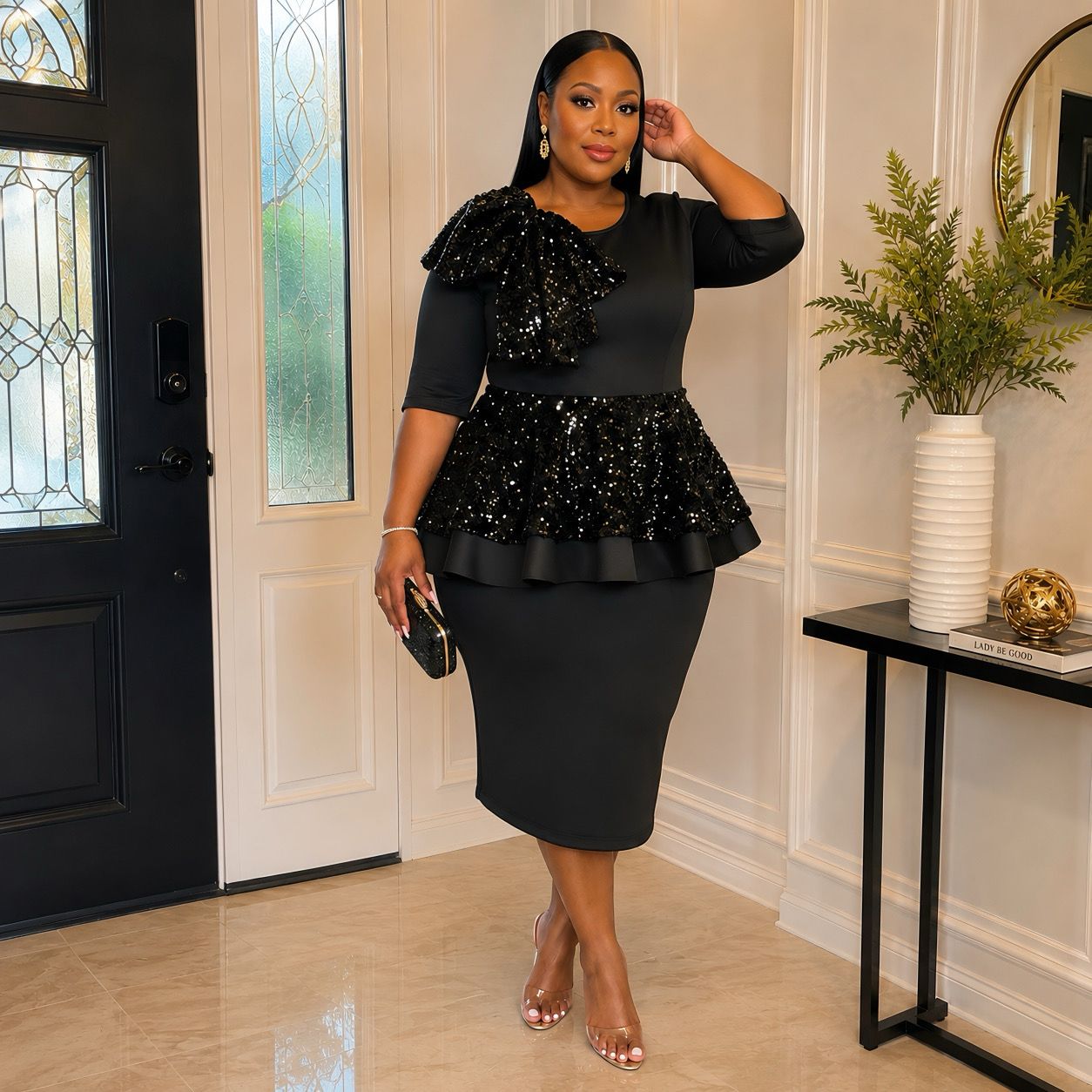 Black Glitzlight Sequin Dress