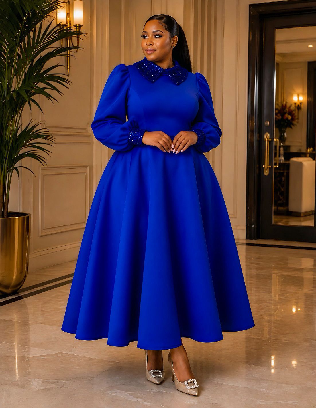 Royal Destiny Sequin Dress