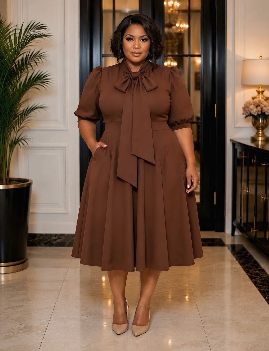 Mocha Orchid Dress