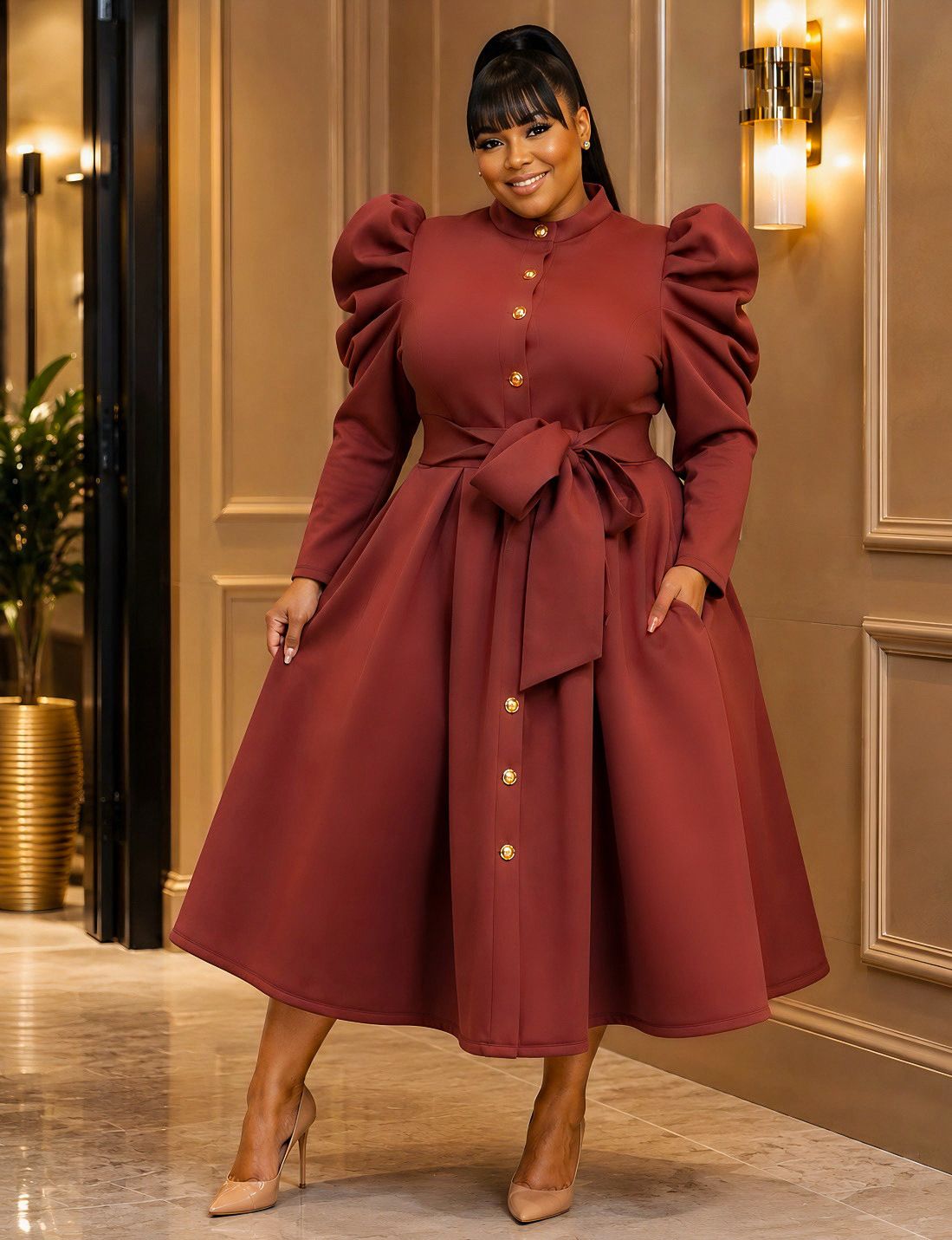 Rust Stellar Nutcracker Dress